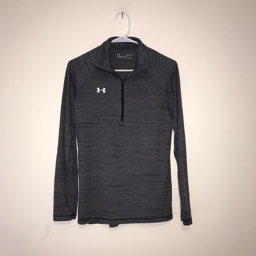 Under Armour Gray Quarter Zip Long Sleeve